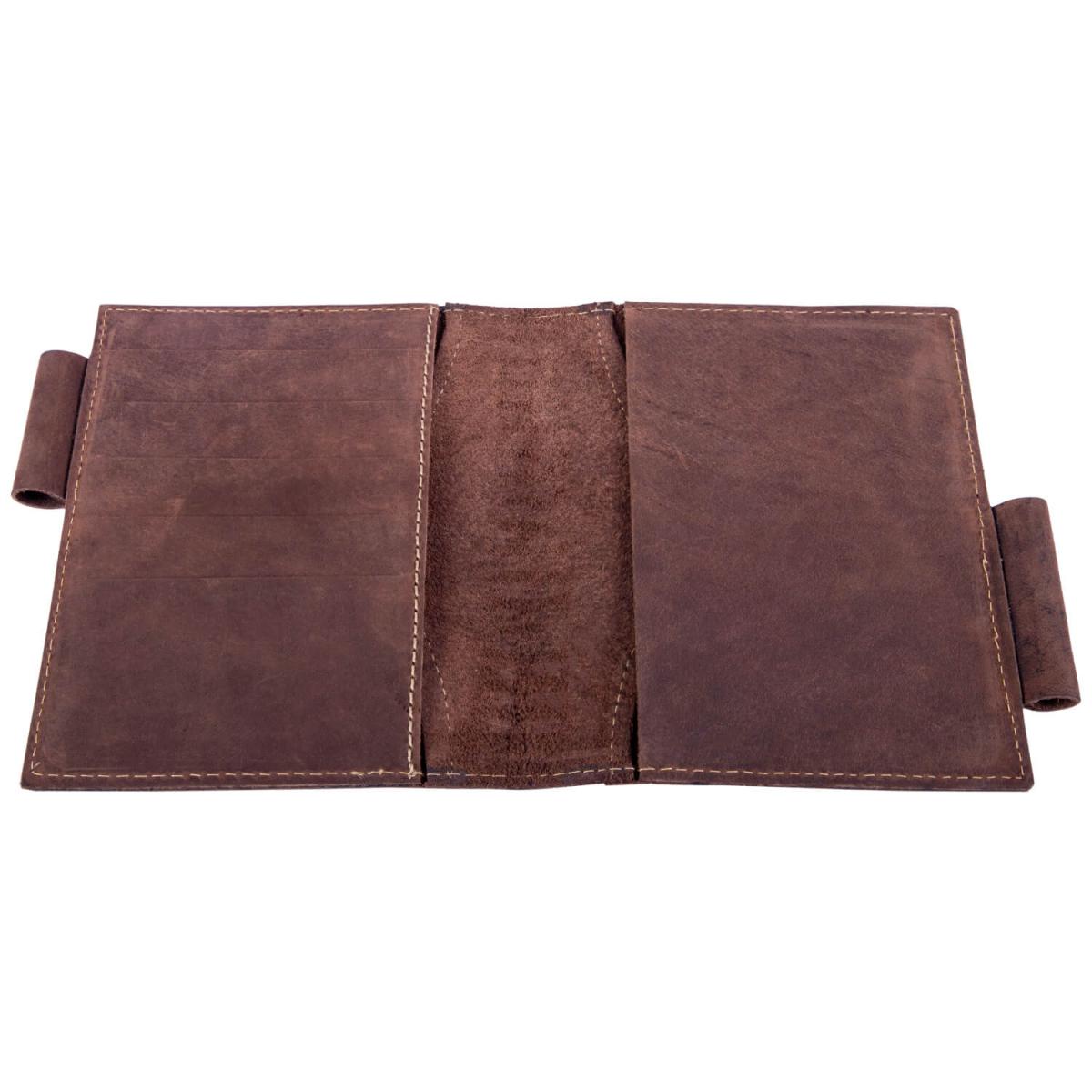 ALPENLEDER | Notizbuch DIN A6 GOETHE (old havana) CG6057-oh
