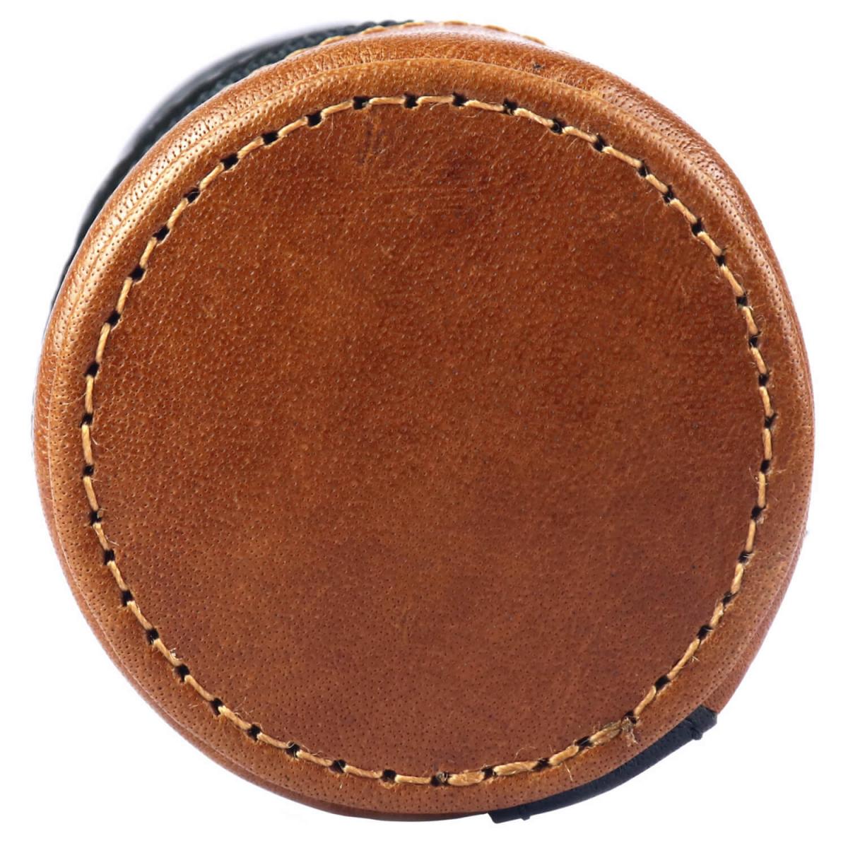 ALPENLEDER | Stifteetui GRIFFEL (cognac-ebenholz) CG6062-ec