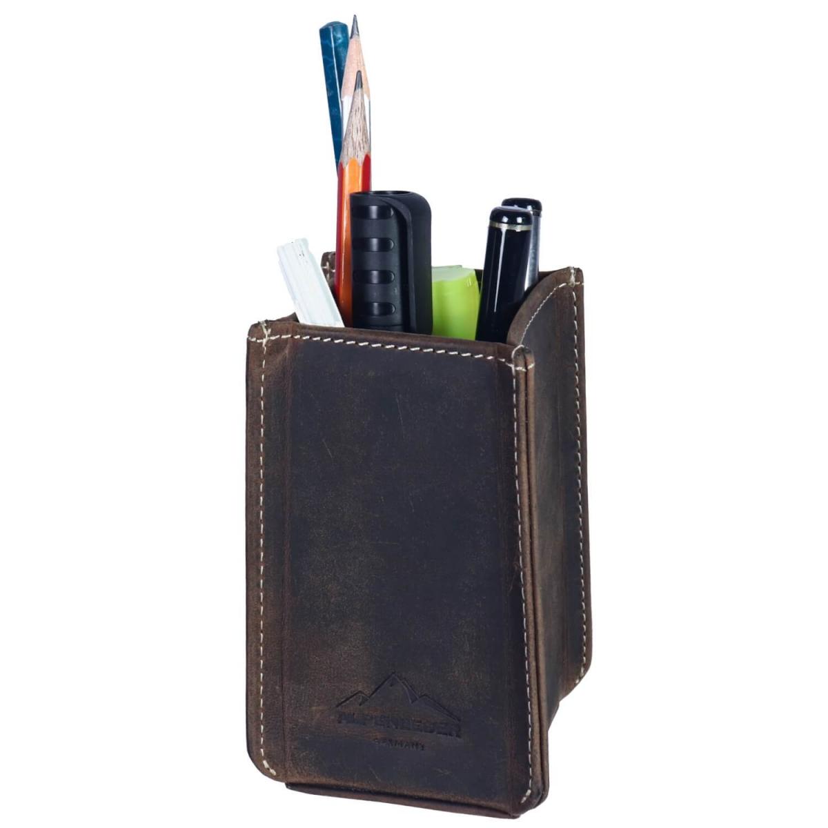 ALPENLEDER | Stifteköcher HAFERL (old havanna) CG6075-oh
