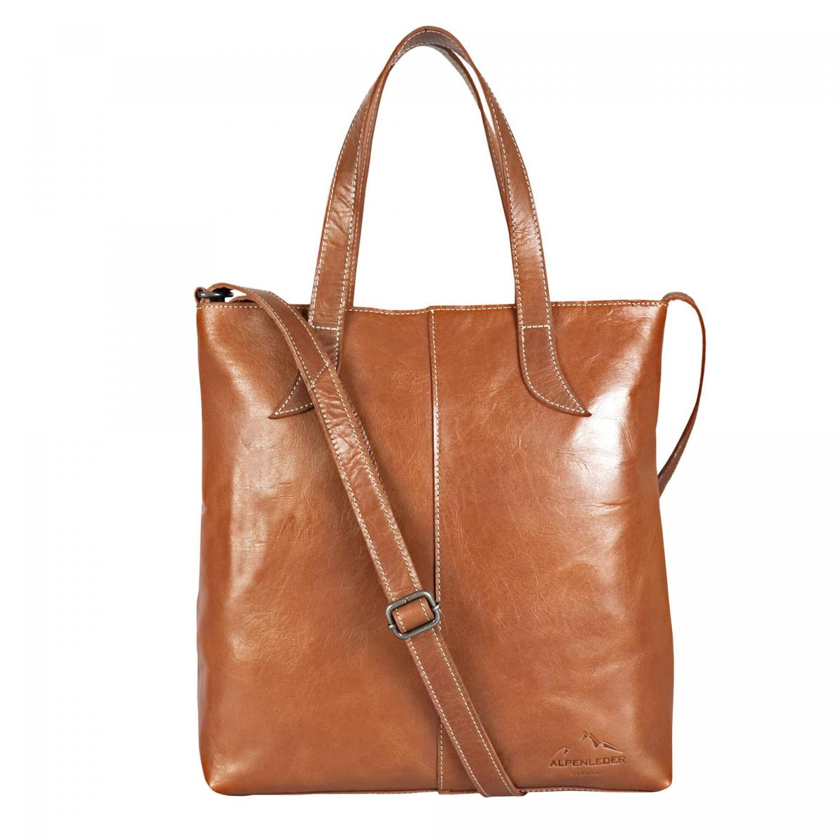 ALPENLEDER | Hand Bag Shopper IMPERIA cognac (CG138-c)