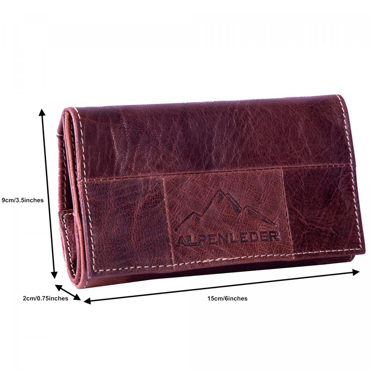 ALPENLEDER | Tabaktasche JUPITER brandy (CG2074-b)