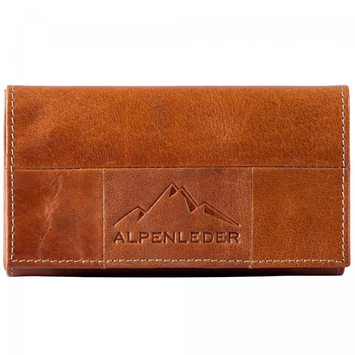 ALPENLEDER | Tabaktasche JUPITER cognac (CG2074-c)