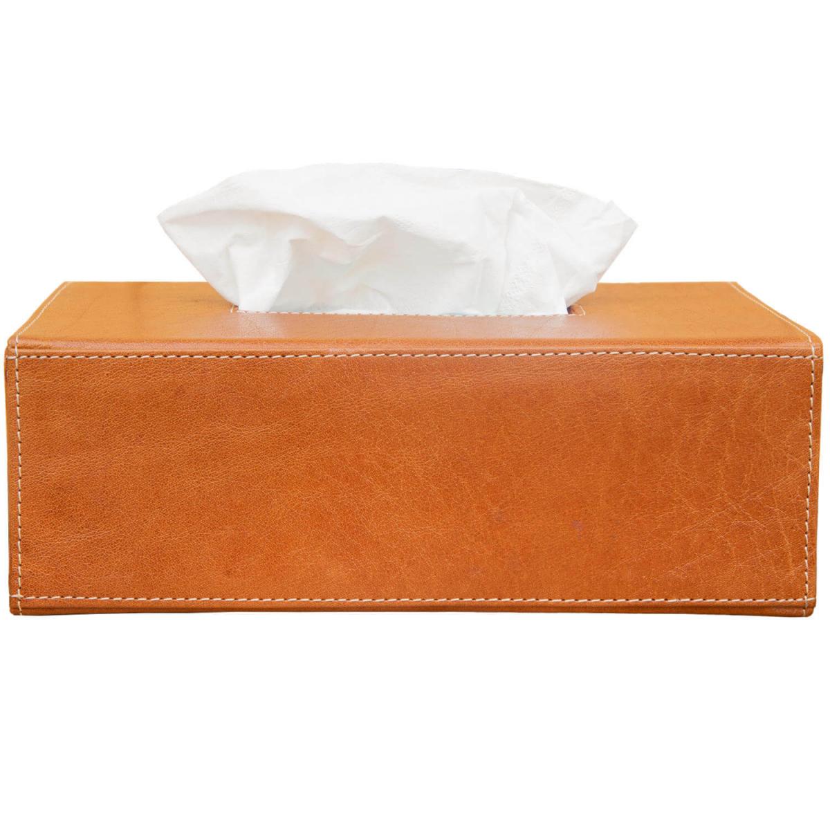 ALPENLEDER | Tücherbox KISTERL (cognac) CG6081-c