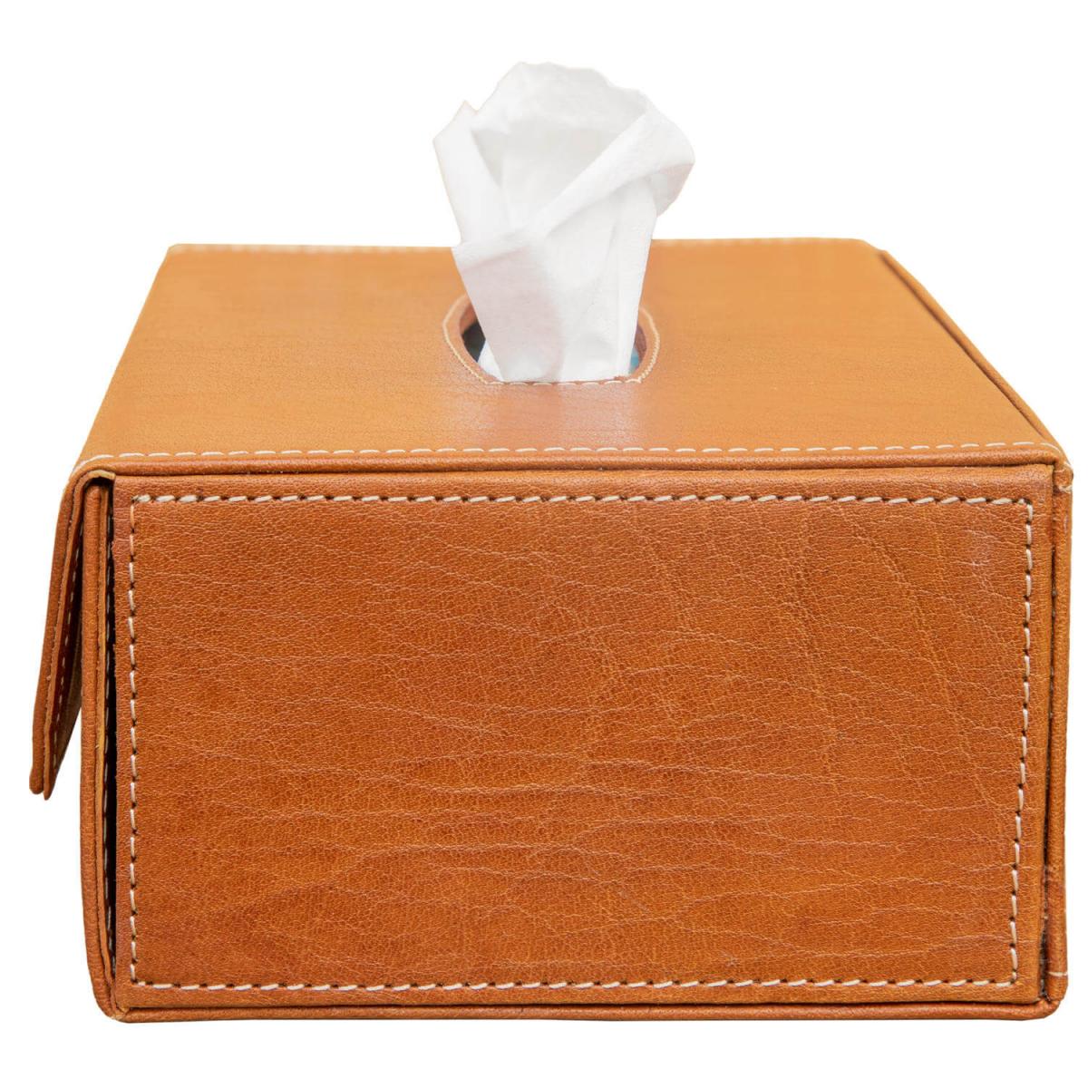 ALPENLEDER | Tücherbox KISTERL (cognac) CG6081-c