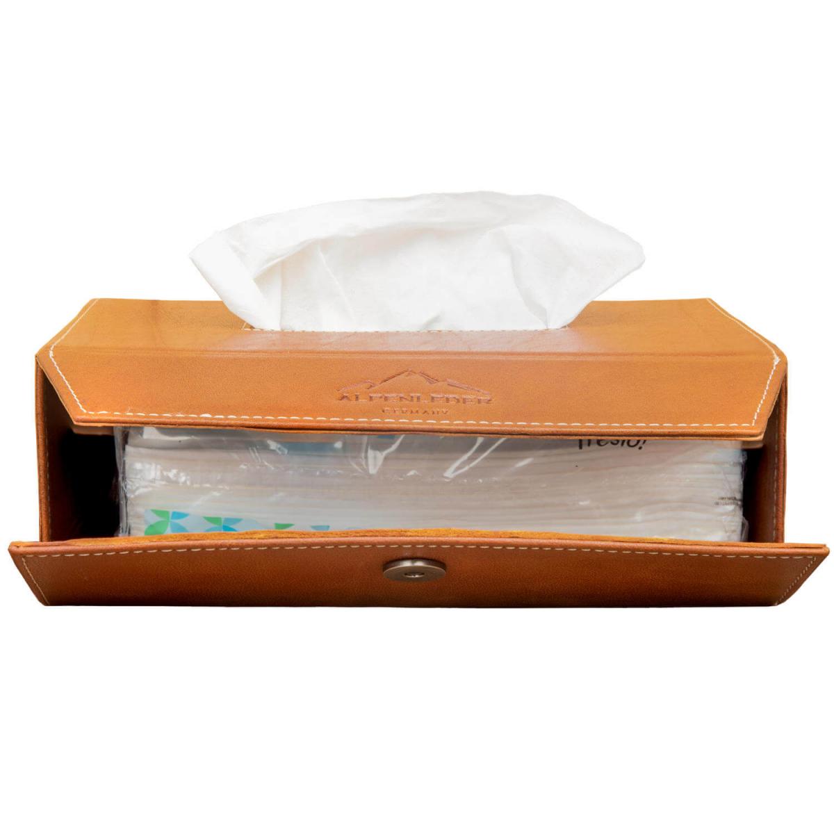 ALPENLEDER | Tücherbox KISTERL (cognac) CG6081-c