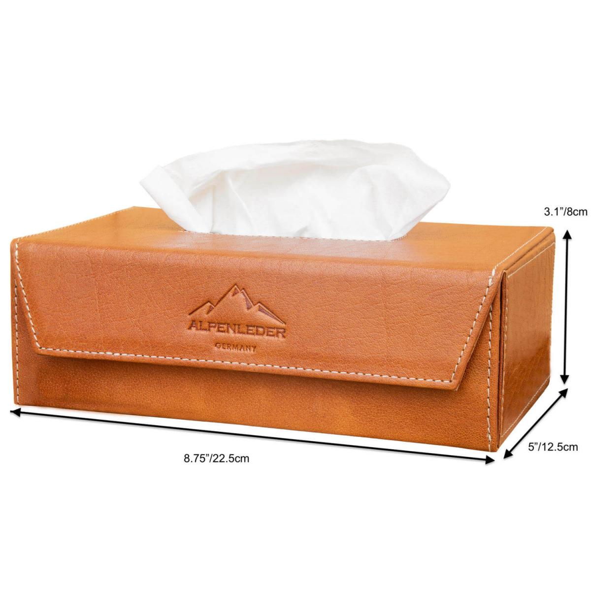 ALPENLEDER | Tücherbox KISTERL (cognac) CG6081-c