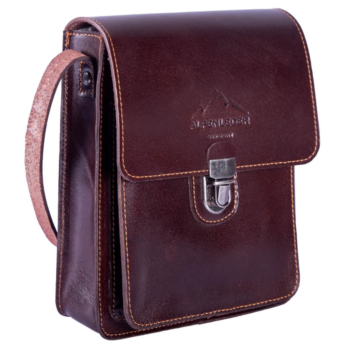 ALPENLEDER | Messenger Bag KITZBUEHL (wine) CG6055-w