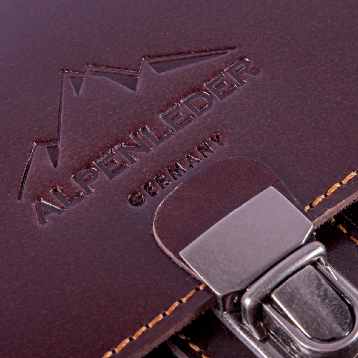 ALPENLEDER | Messenger Bag KITZBUEHL (wine) CG6055-w