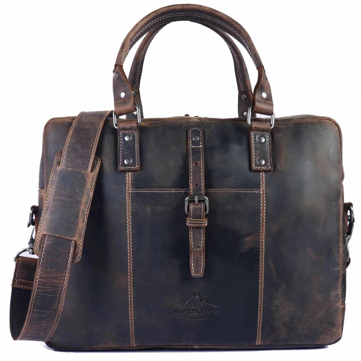 ALPENLEDER | Aktentasche Messenger Bag LUDWIG old havanna (CG6061-oh)