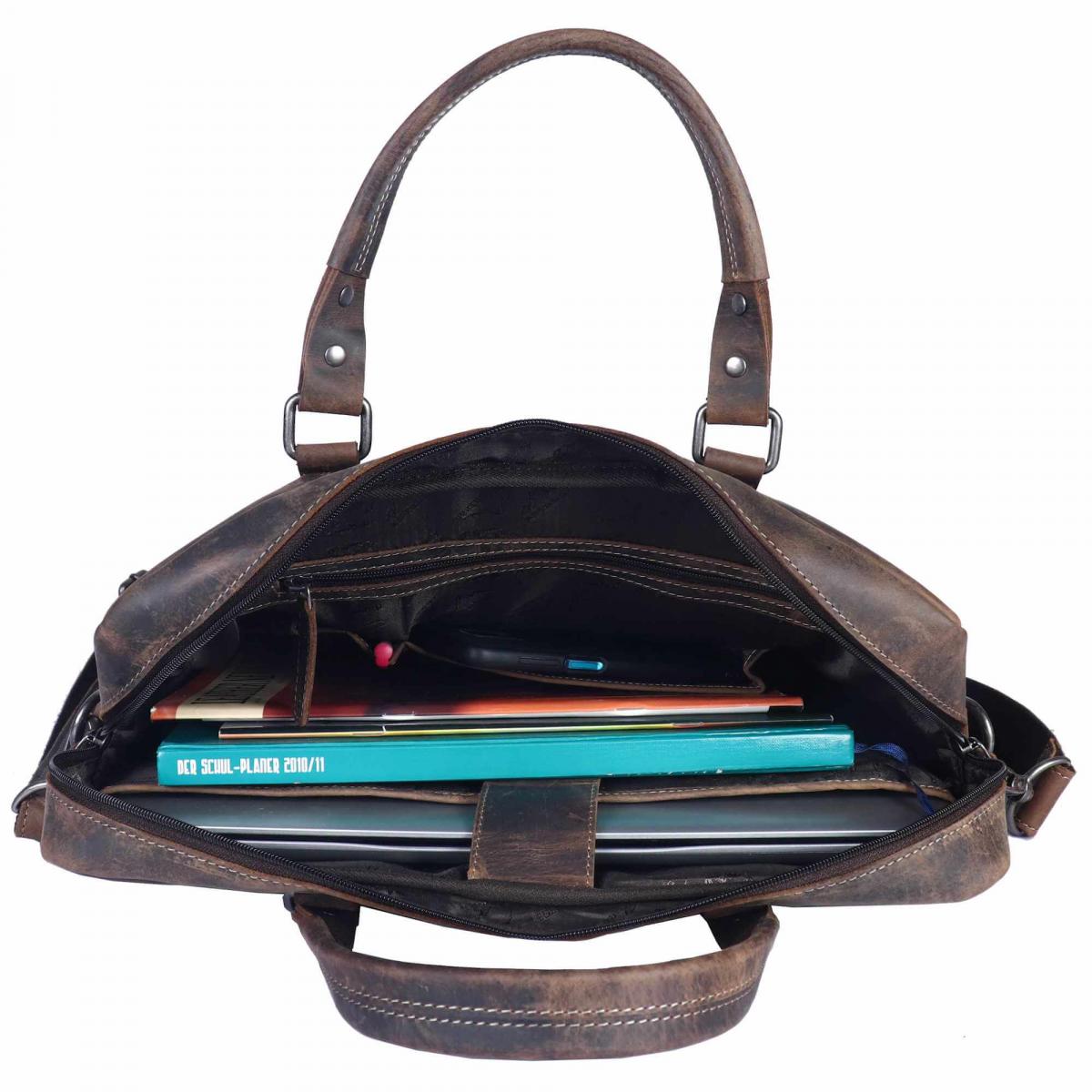 ALPENLEDER | Aktentasche Messenger Bag LUDWIG old havanna (CG6061-oh)