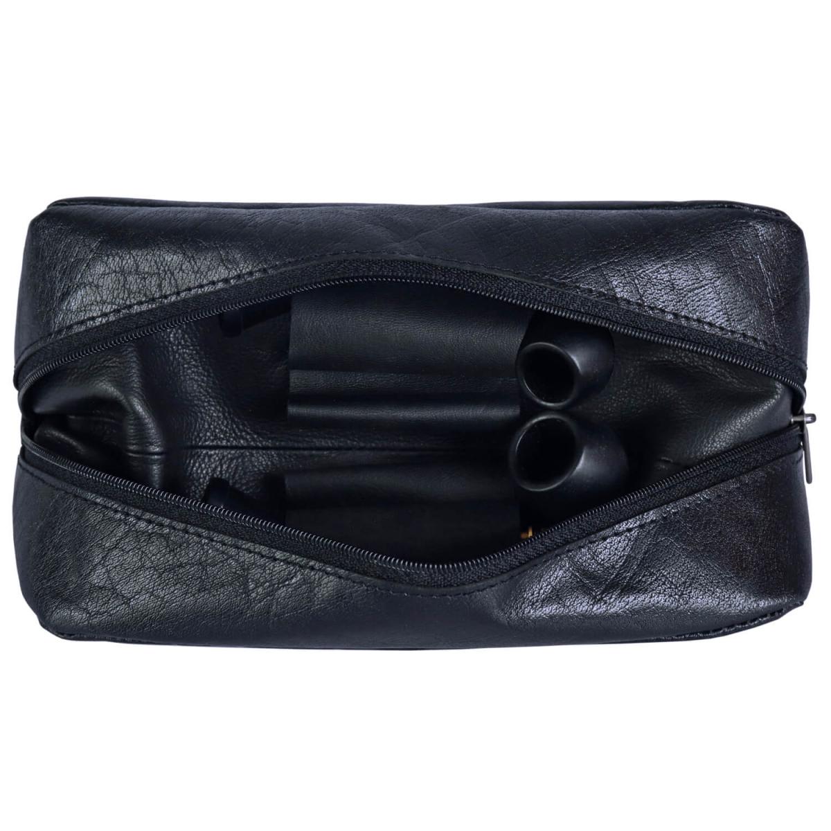 ALPENLEDER | Pfeifentasche LUIS (ebenholz) CG6067-e