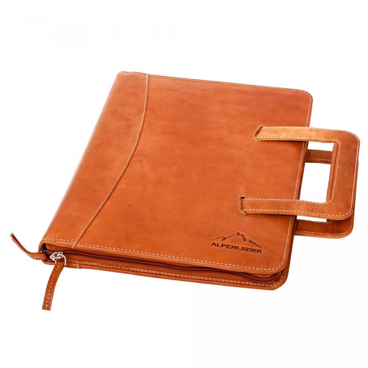 ALPENLEDER | Dokumententasche MEETING cognac (CG4070-c)
