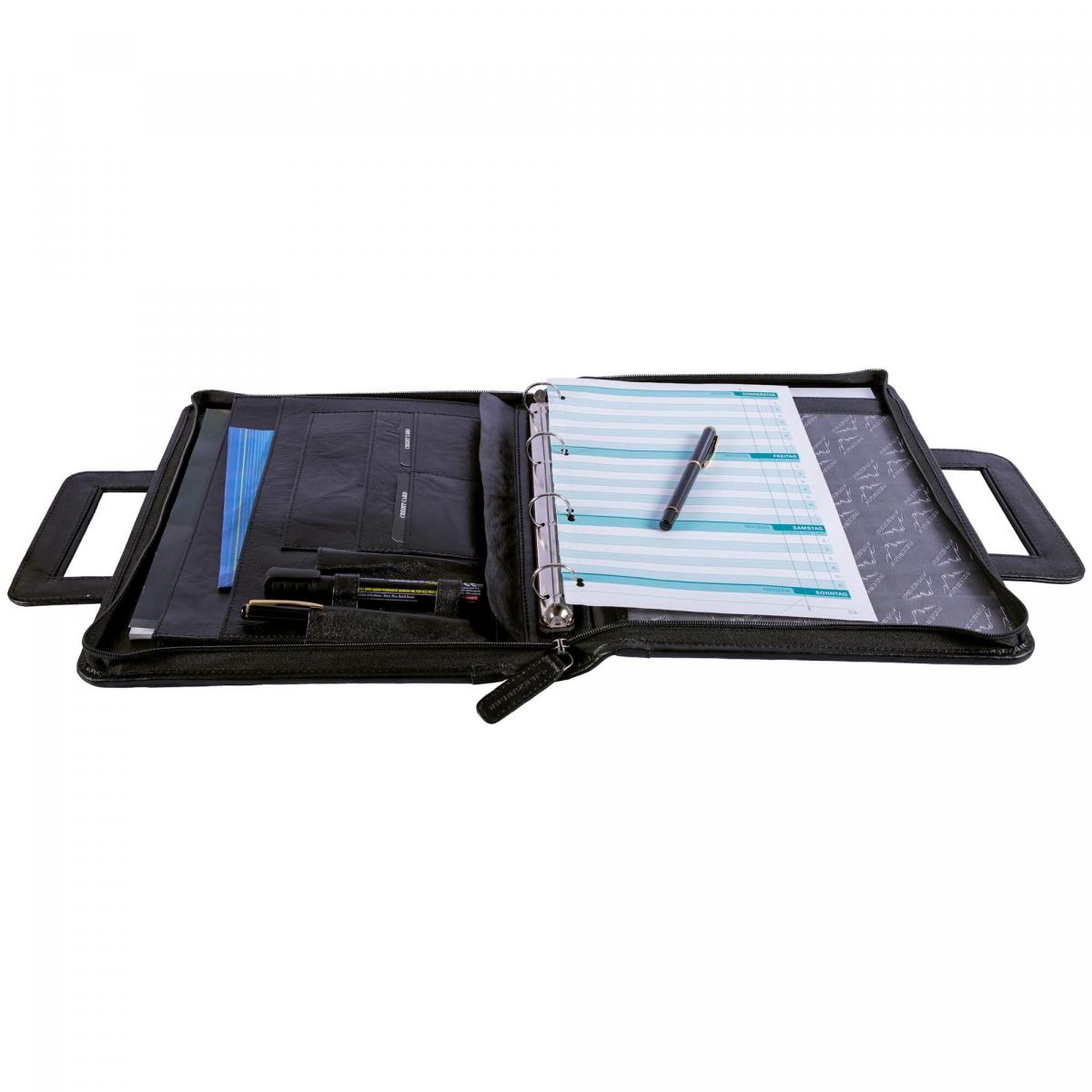 ALPENLEDER | Dokumententasche MEETING ebenholz (CG4070-e)