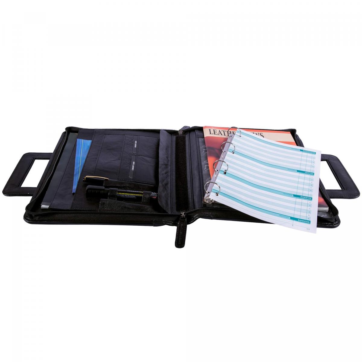 ALPENLEDER | Dokumententasche MEETING ebenholz (CG4070-e)