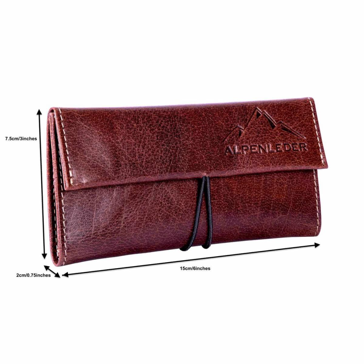 ALPENLEDER | Tabaktasche MERLIN (brandy) CG6072-b