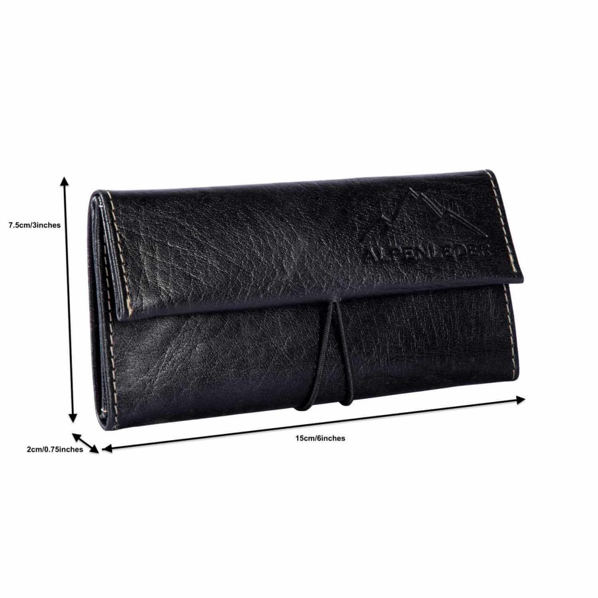 ALPENLEDER | Tabaktasche MERLIN (ebenholz) CG6072-e