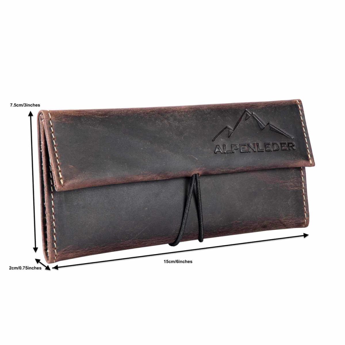 ALPENLEDER | Tabaktasche MERLIN (old havanna) CG6072-oh