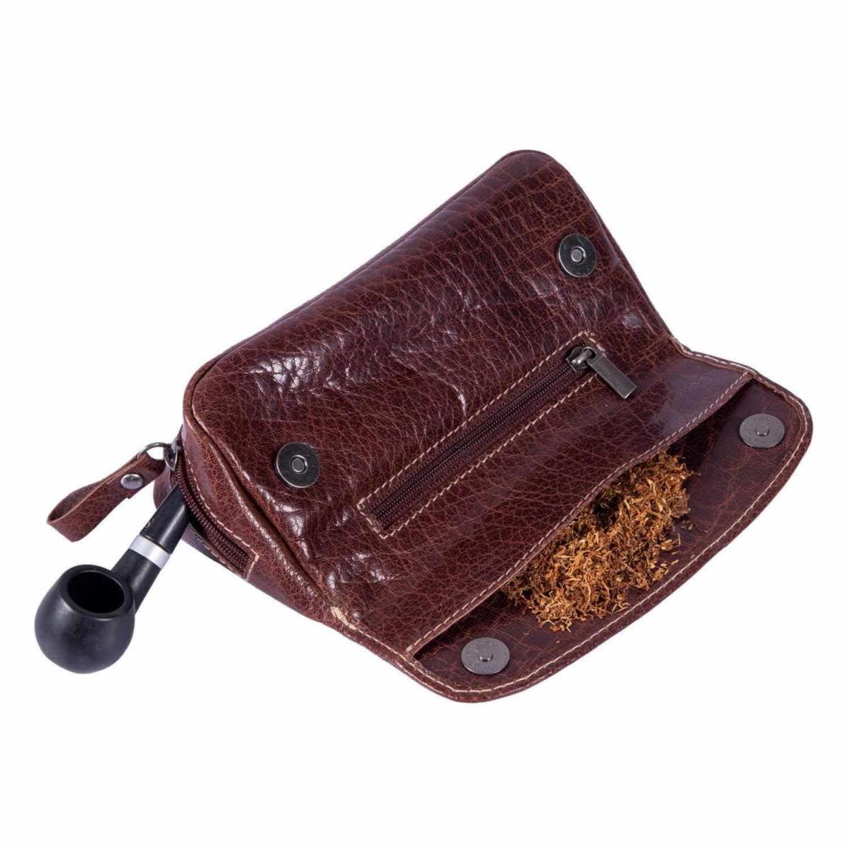 ALPENLEDER | Pfeifen-Tabaktasche MICHL (brandy) CG6046