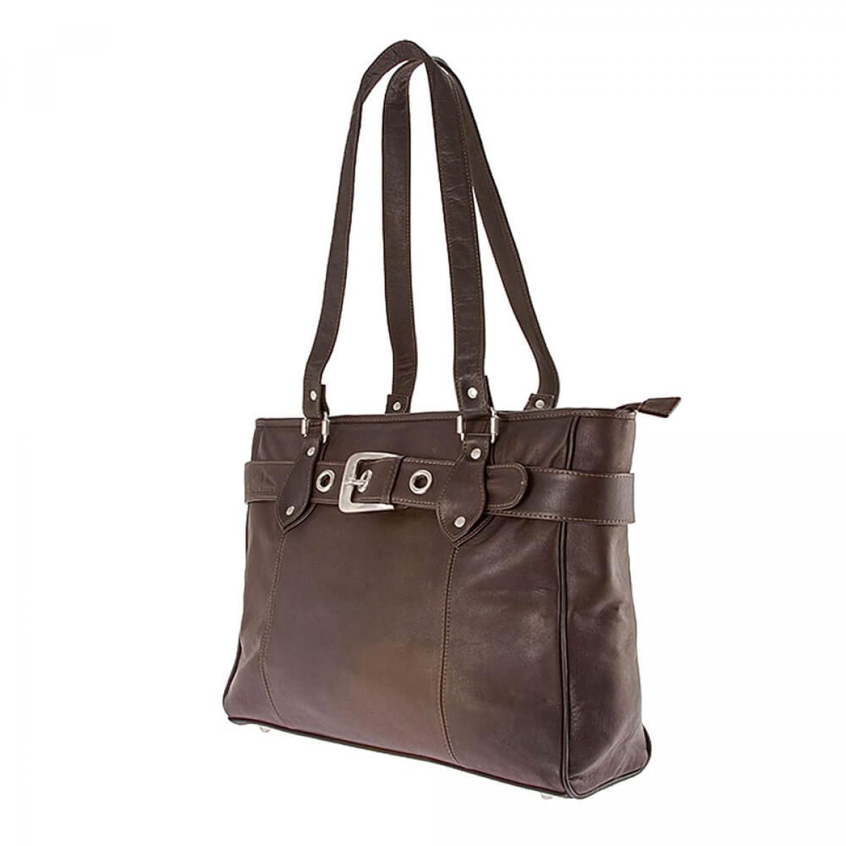 ALPENLEDER | Damen-Handtasche MIRANDA (schokobraun) MC891-s