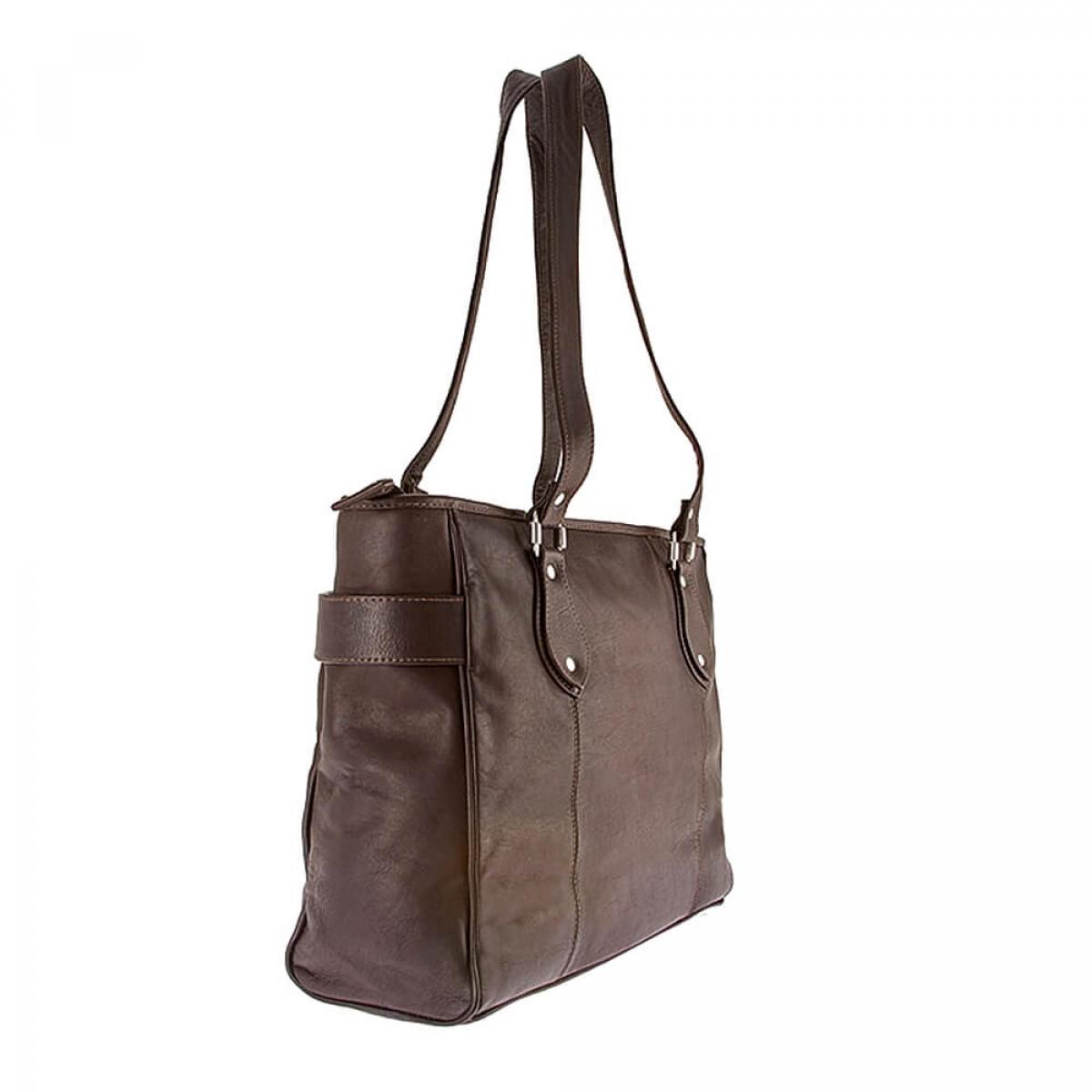 ALPENLEDER | Damen-Handtasche MIRANDA (schokobraun) MC891-s