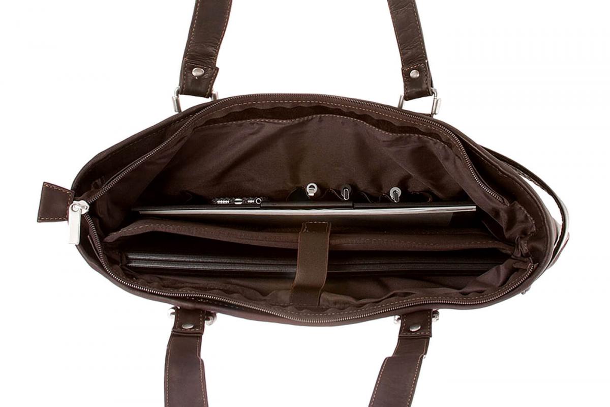 ALPENLEDER | Damen-Handtasche MIRANDA (schokobraun) MC891-s