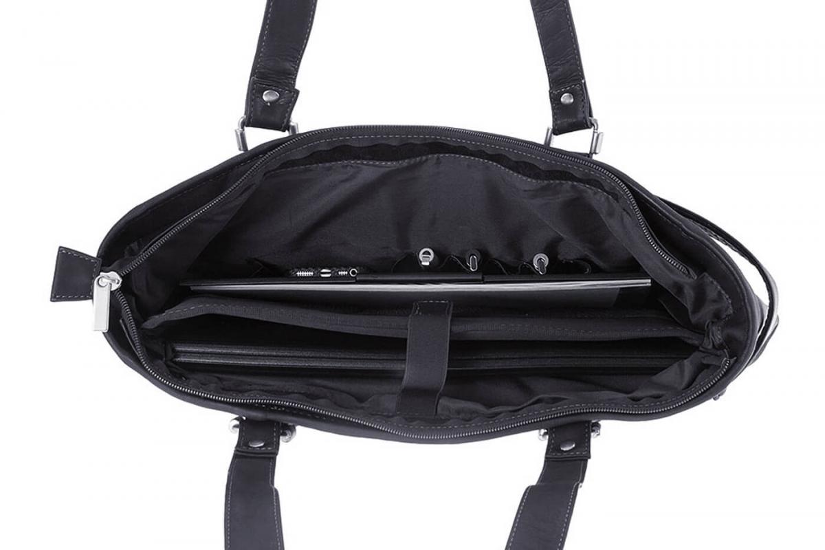 ALPENLEDER | Damen-Handtasche MIRANDA (schwarz) MC891-sw