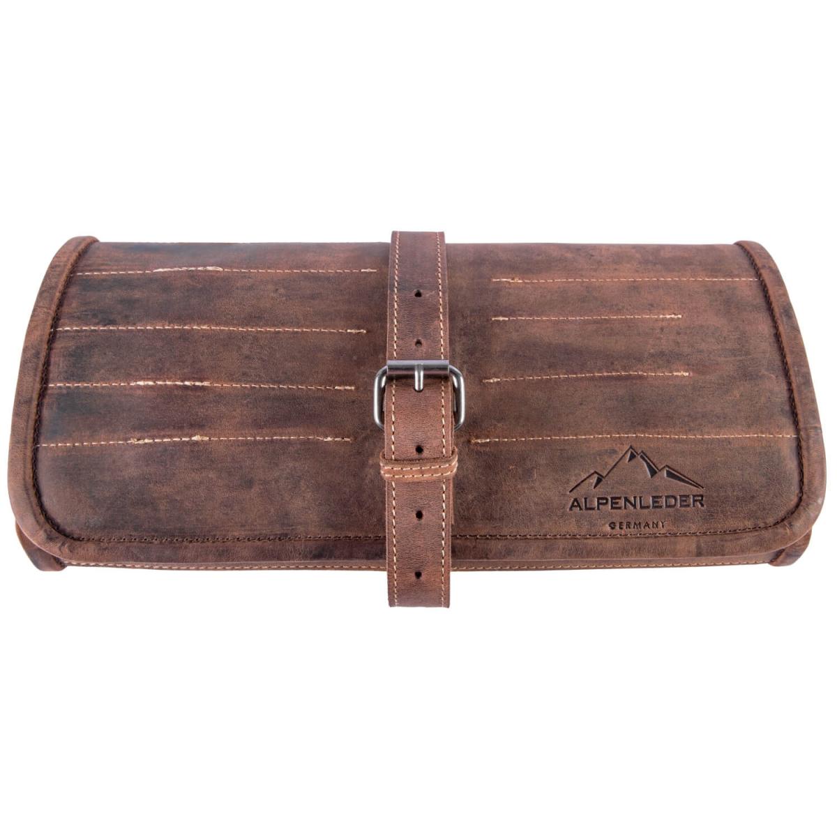 ALPENLEDER | Werkzeugrolle MONZA (old havanna) CG6060-oh