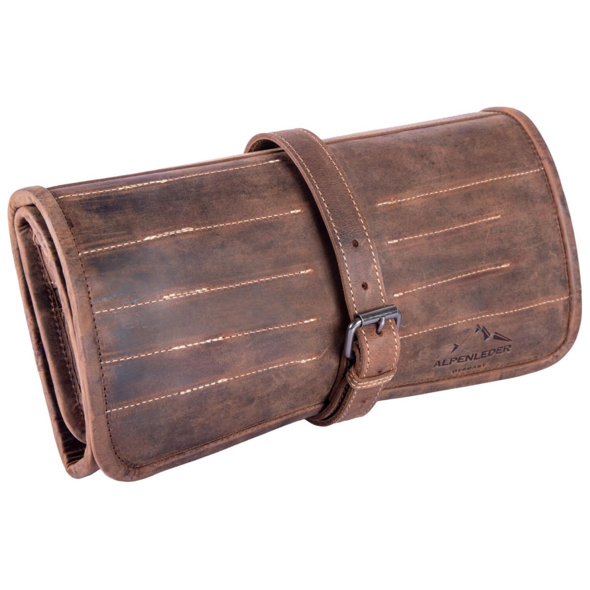 ALPENLEDER | Werkzeugrolle MONZA (old havanna) CG6060-oh