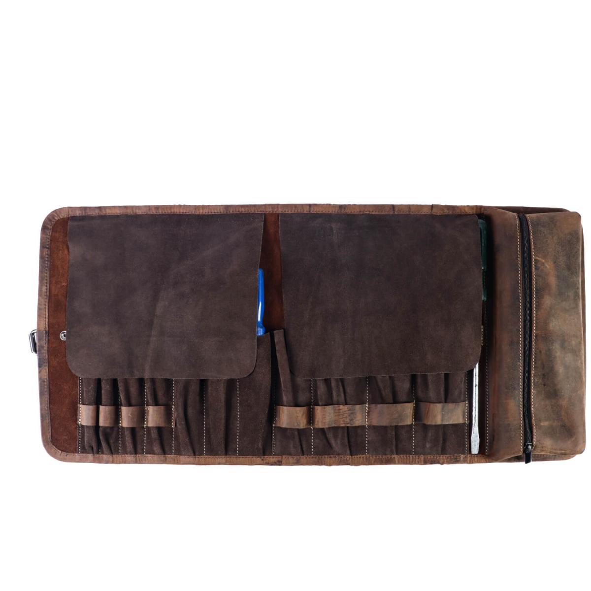 ALPENLEDER | Werkzeugrolle MONZA (old havanna) CG6060-oh