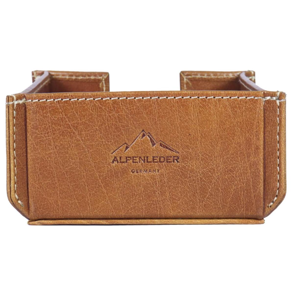 ALPENLEDER | Notizzettelspender PACKERL (cognac) CG6076-c