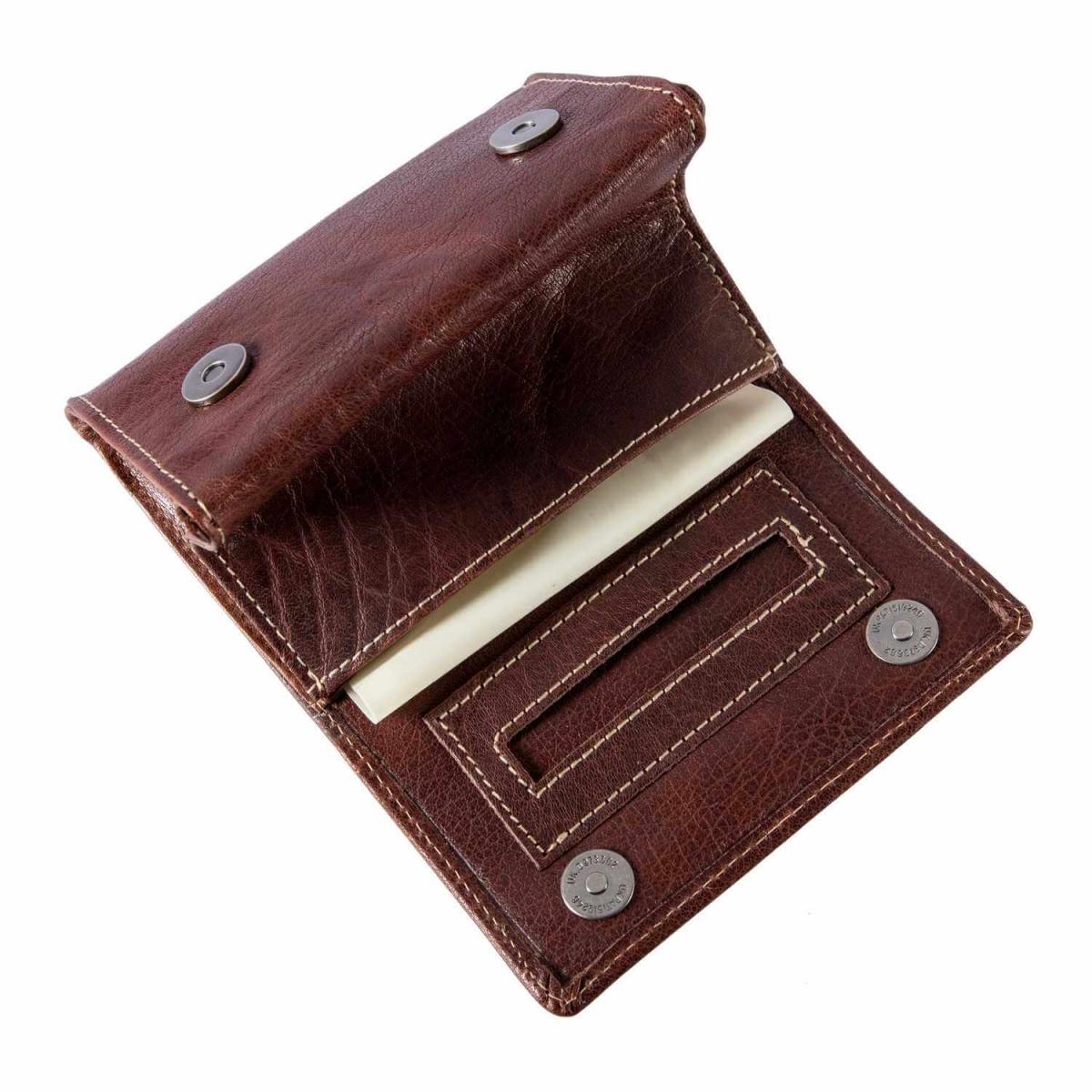 ALPENLEDER | Tabaktasche PANAMA brandy (CG2070-b)