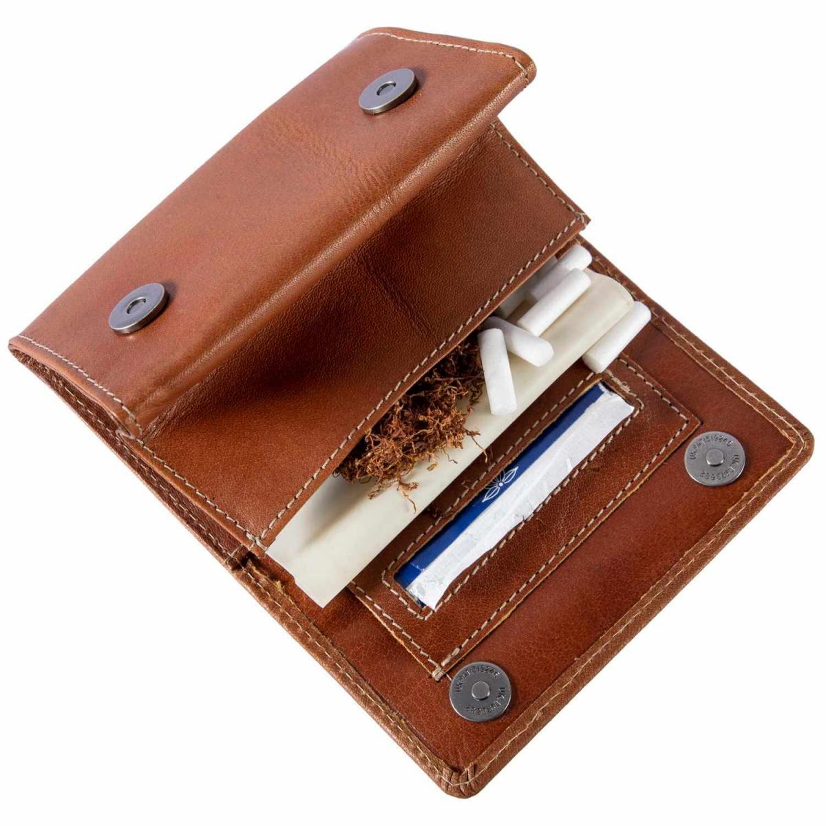 ALPENLEDER | Tabaktasche PANAMA cognac (CG2070-c)