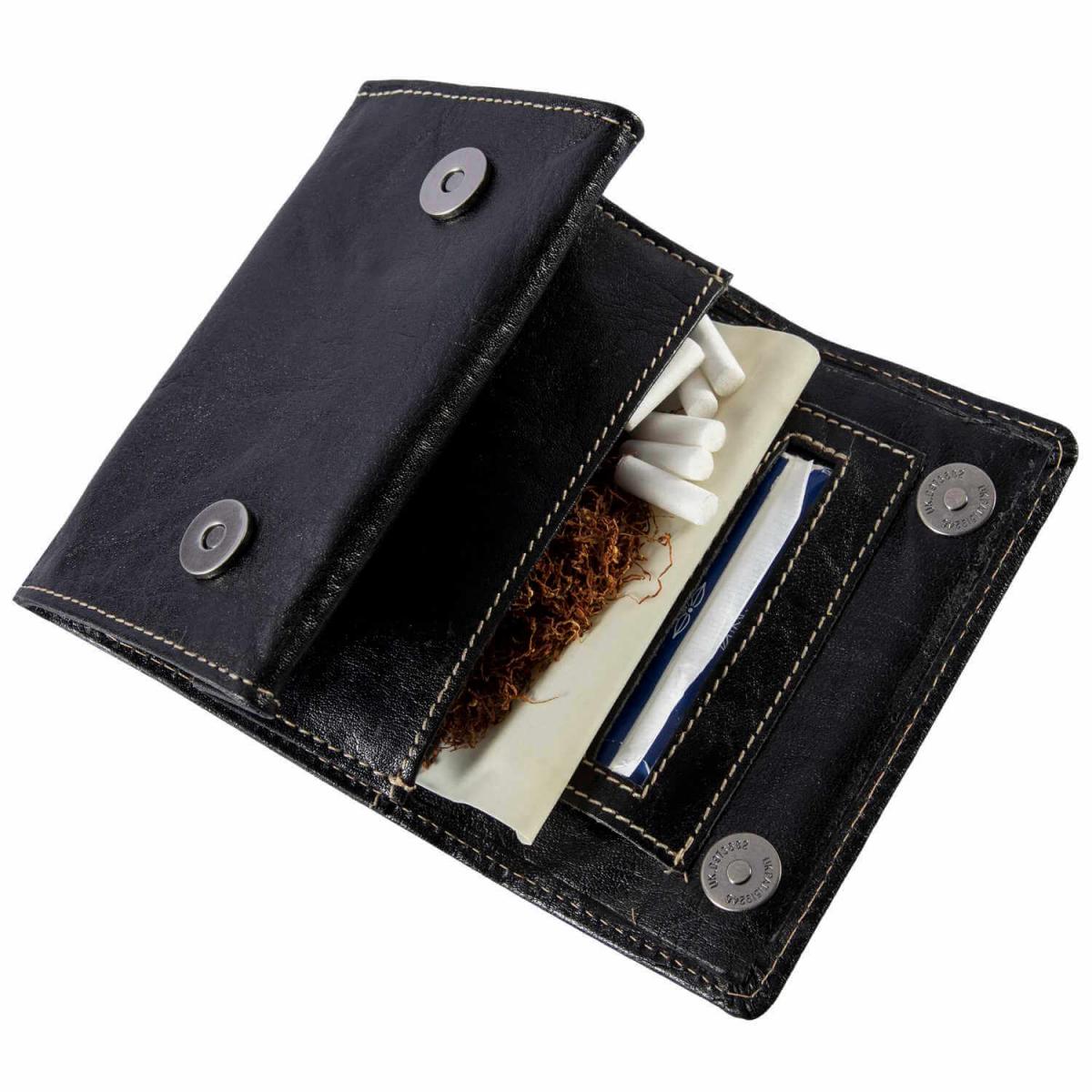 ALPENLEDER | Tabaktasche PANAMA ebenholz (CG2070-e)