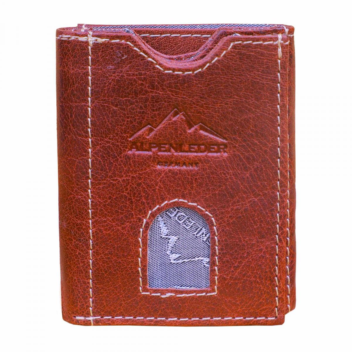 ALPENLEDER | Herrengeldbeutel POCKET brandy (CG8083-b)