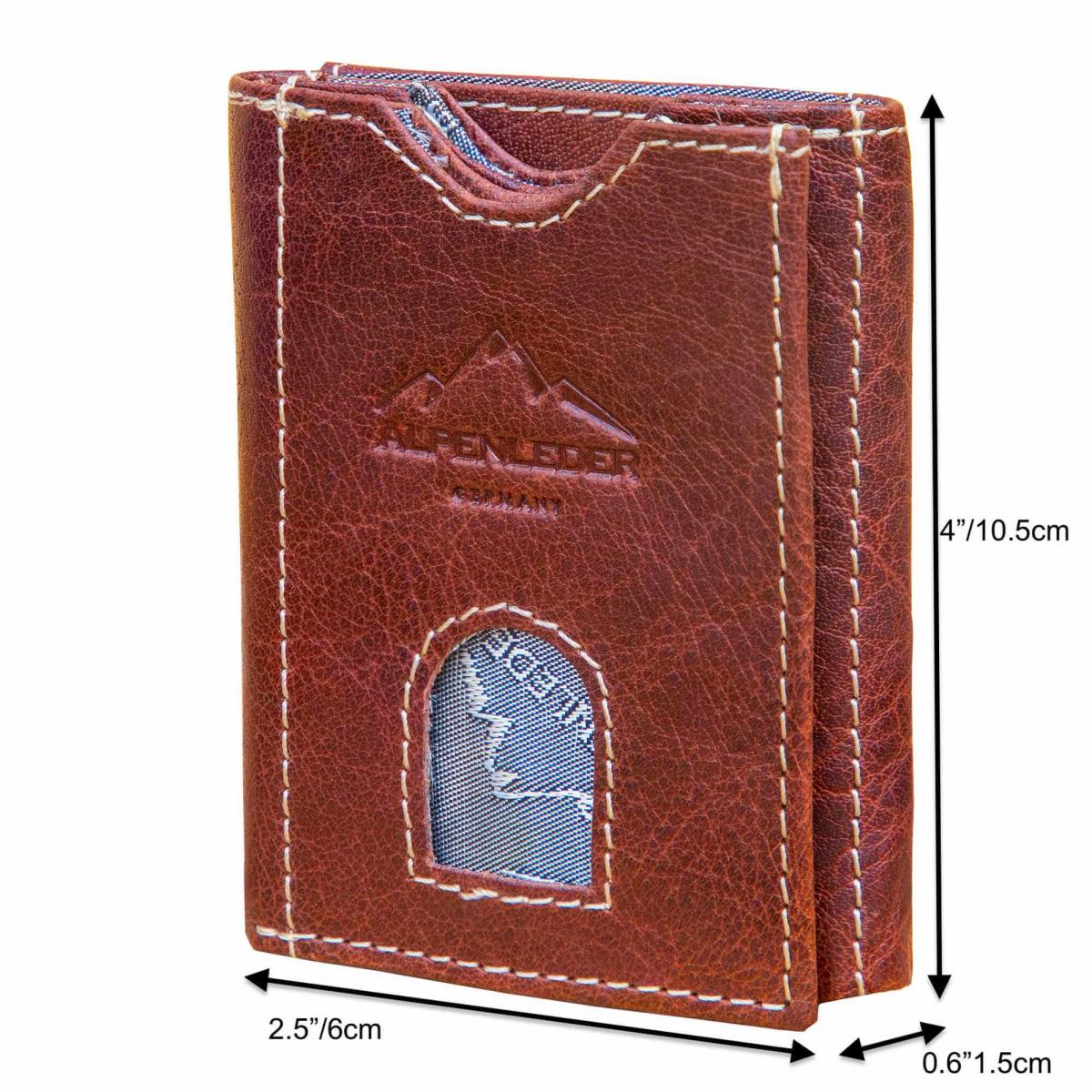 ALPENLEDER | Herrengeldbeutel POCKET brandy (CG8083-b)