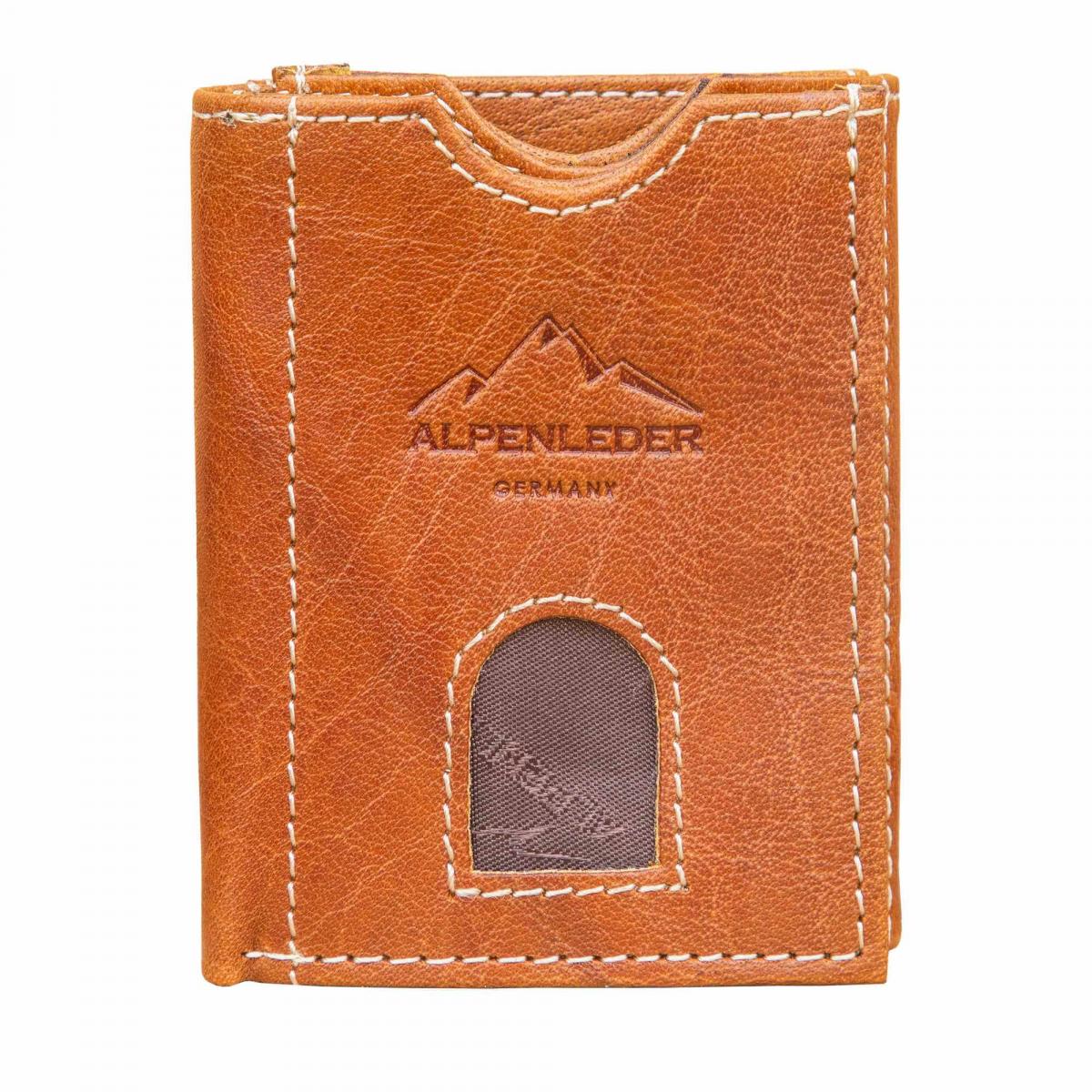 ALPENLEDER | Herrengeldbeutel POCKET cognac (CG8083-c)