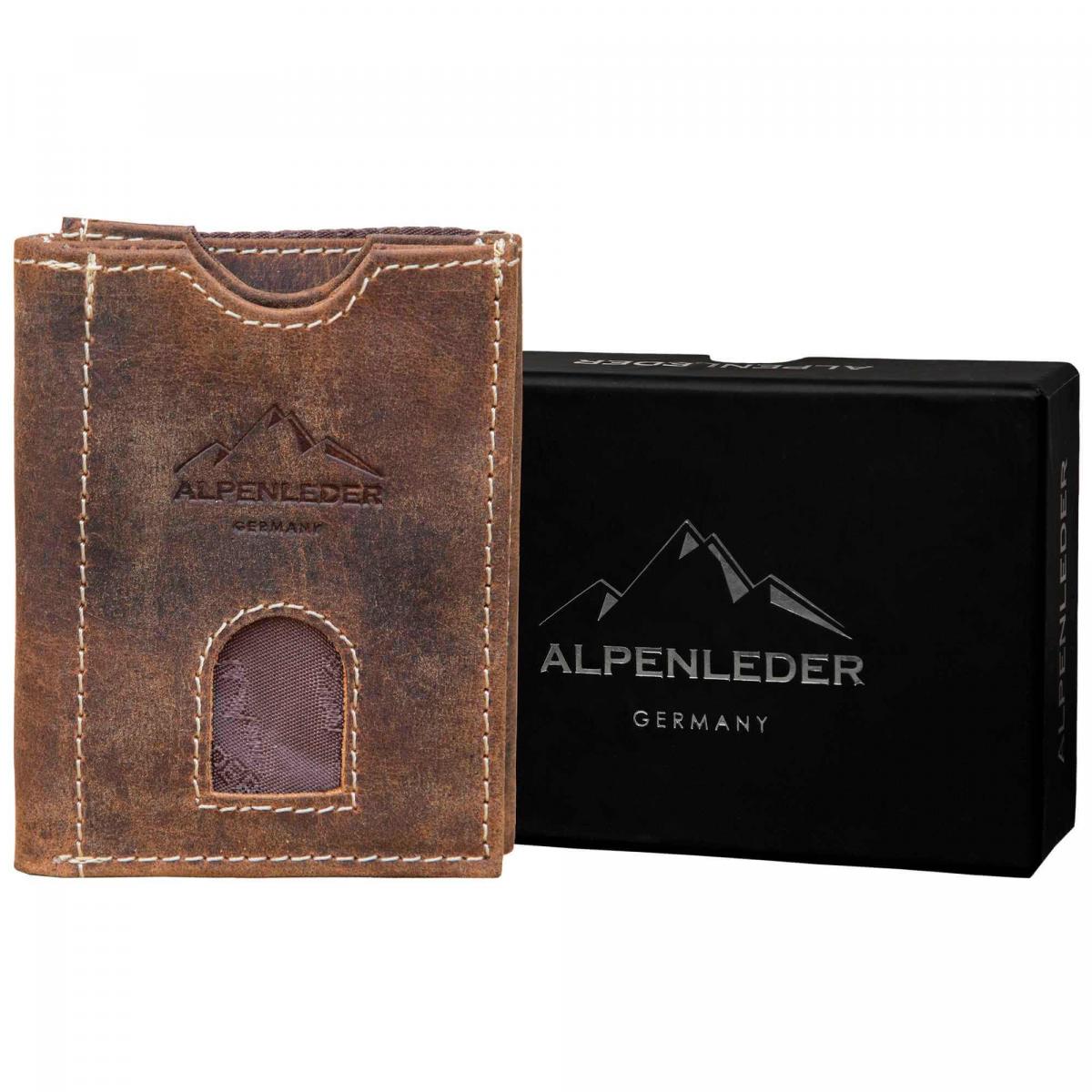 ALPENLEDER | Herrengeldbeutel POCKET old havanna (CG8083-oh)