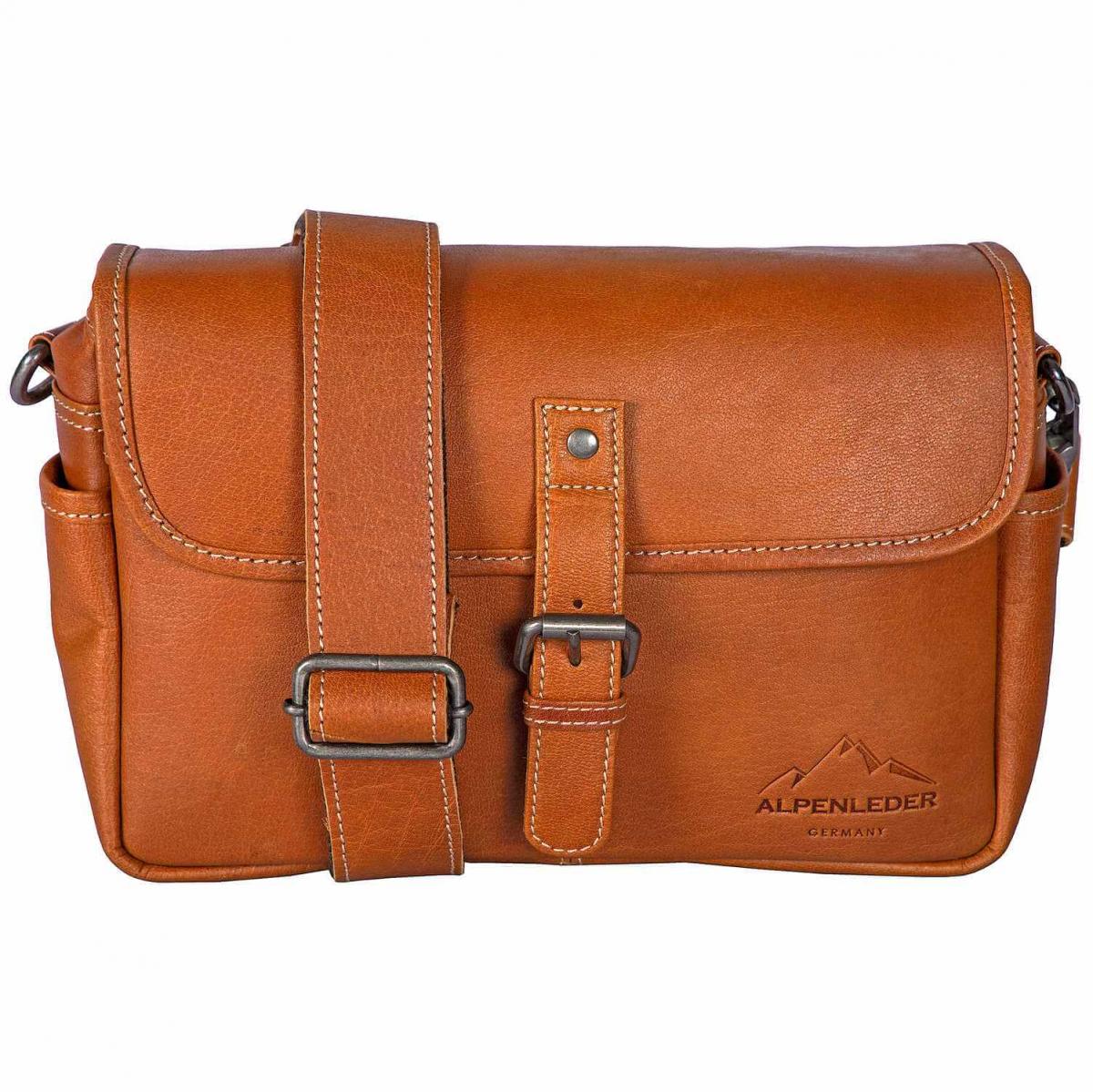 ALPENLEDER | Camera Case PRESSE Büffelleder cognac (CG2044-c)
