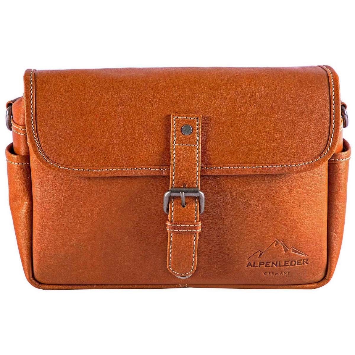 ALPENLEDER | Camera Case PRESSE Büffelleder cognac (CG2044-c)