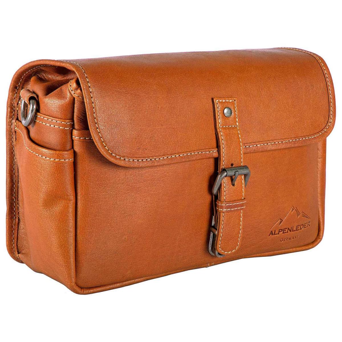 ALPENLEDER | Camera Case PRESSE Büffelleder cognac (CG2044-c)