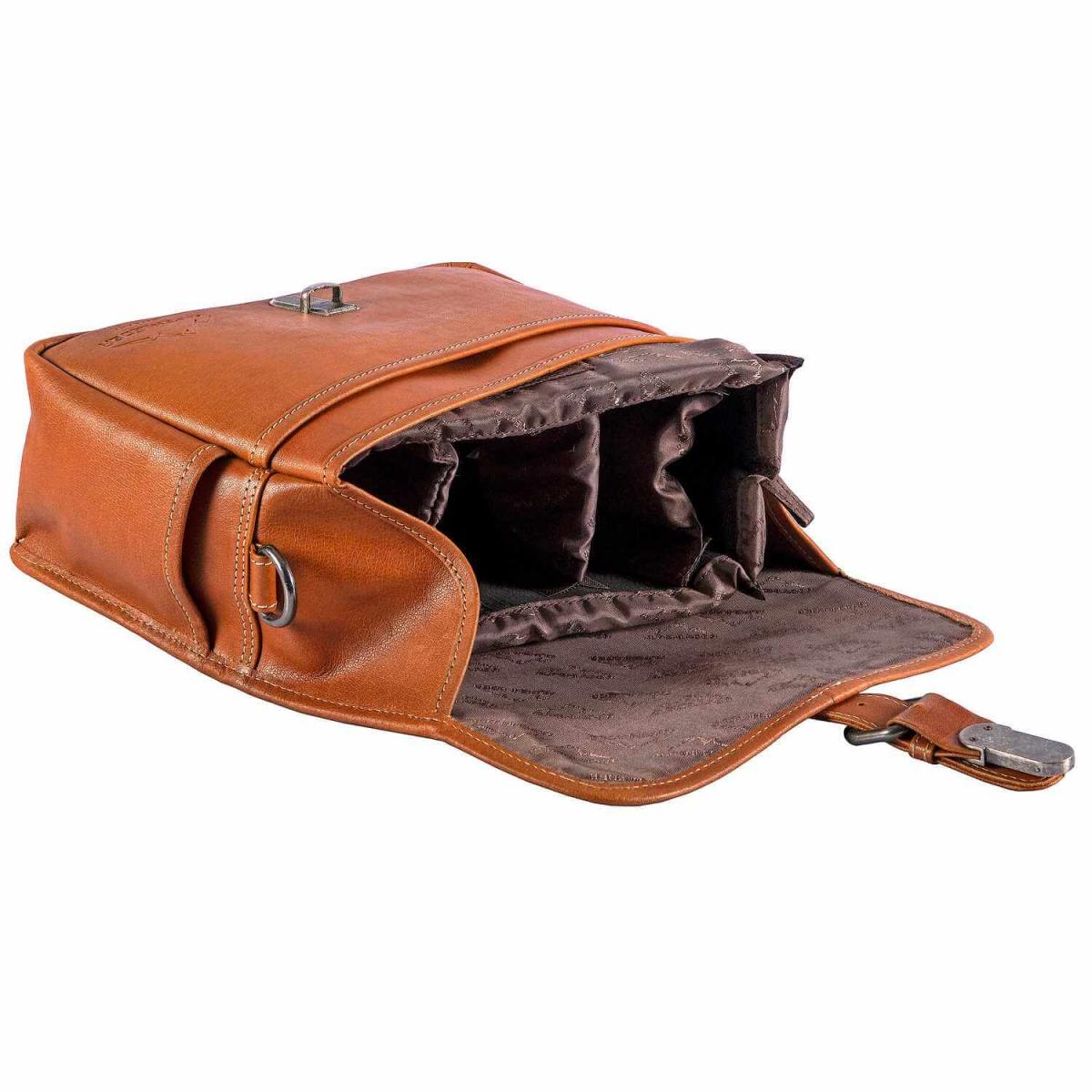 ALPENLEDER | Camera Case PRESSE Büffelleder cognac (CG2044-c)