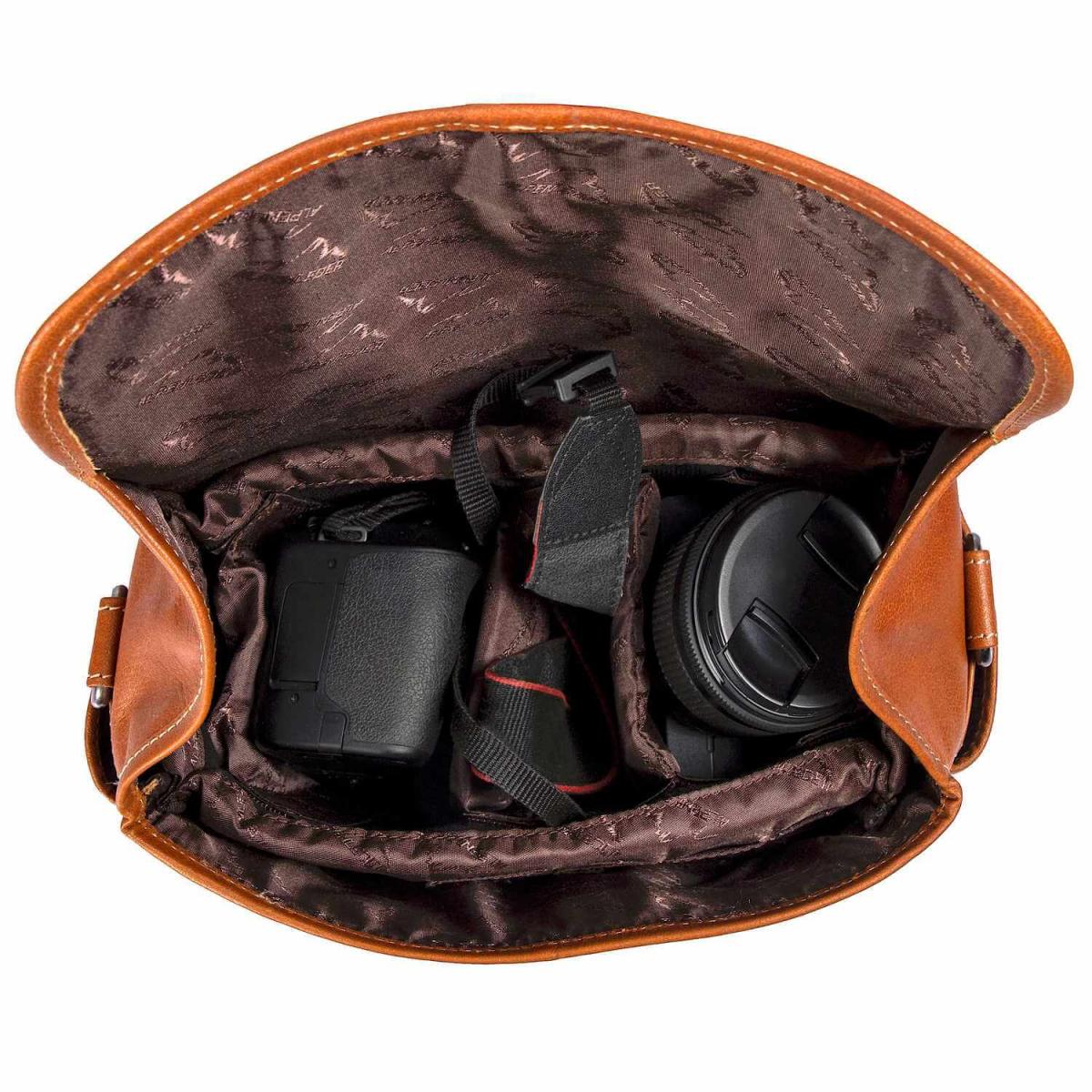 ALPENLEDER | Camera Case PRESSE Büffelleder cognac (CG2044-c)