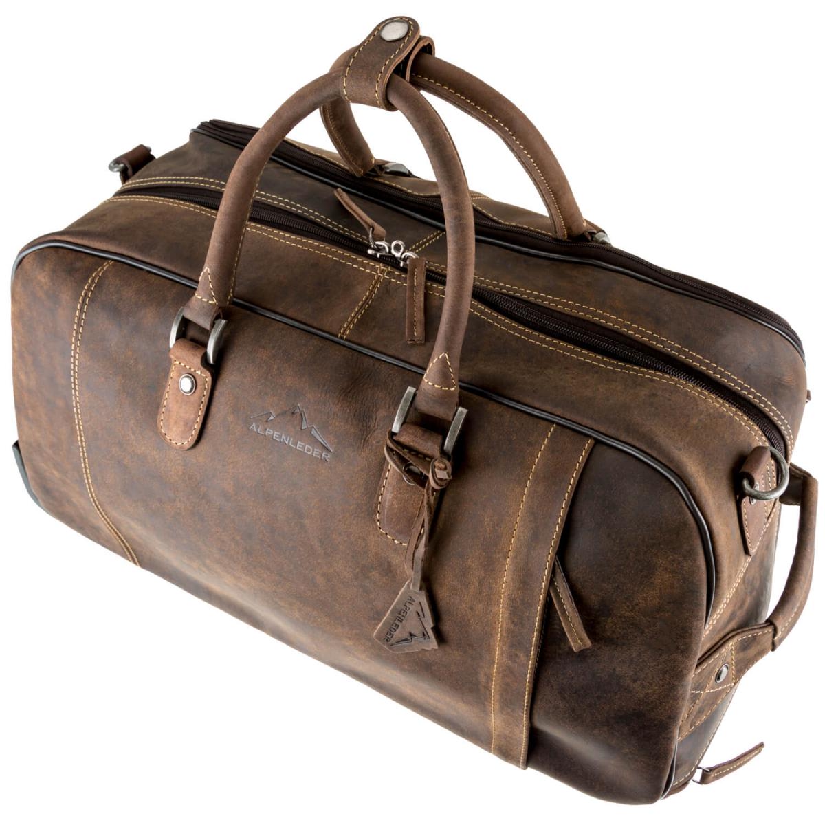 ALPENLEDER Trolley ROM (koffee)