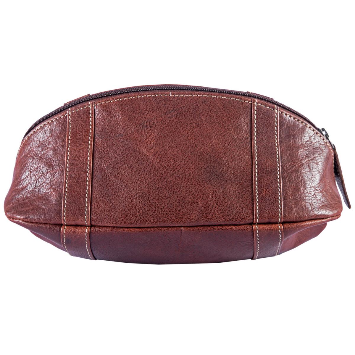 ALPENLEDER | Kulturtasche RUGBY (brandy) CG6058-b