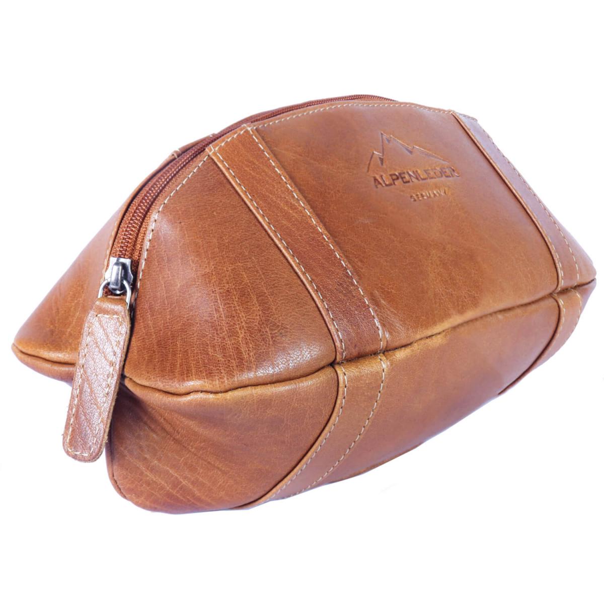 ALPENLEDER | Kulturtasche RUGBY (cognac) CG6058-c