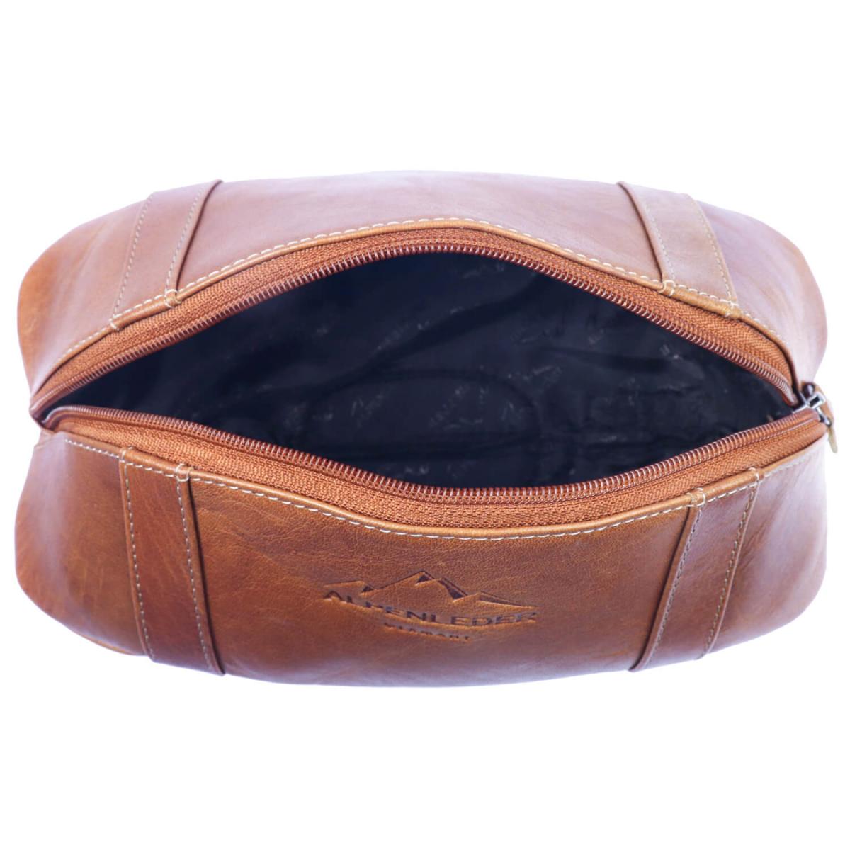 ALPENLEDER | Kulturtasche RUGBY (cognac) CG6058-c