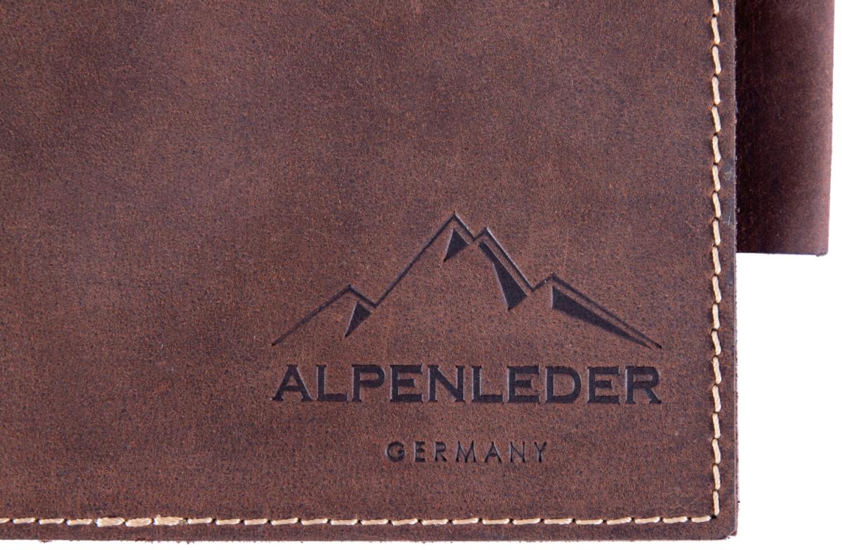 ALPENLEDER | Notizbuch DIN A5 SCHILLER (old havana) CG6056-oh