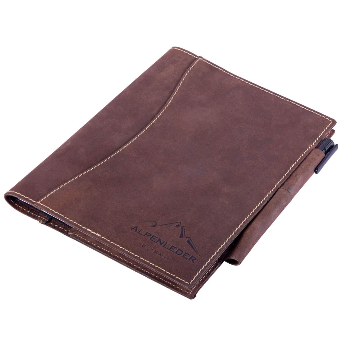 ALPENLEDER | Notizbuch DIN A5 SCHILLER (old havana) CG6056-oh