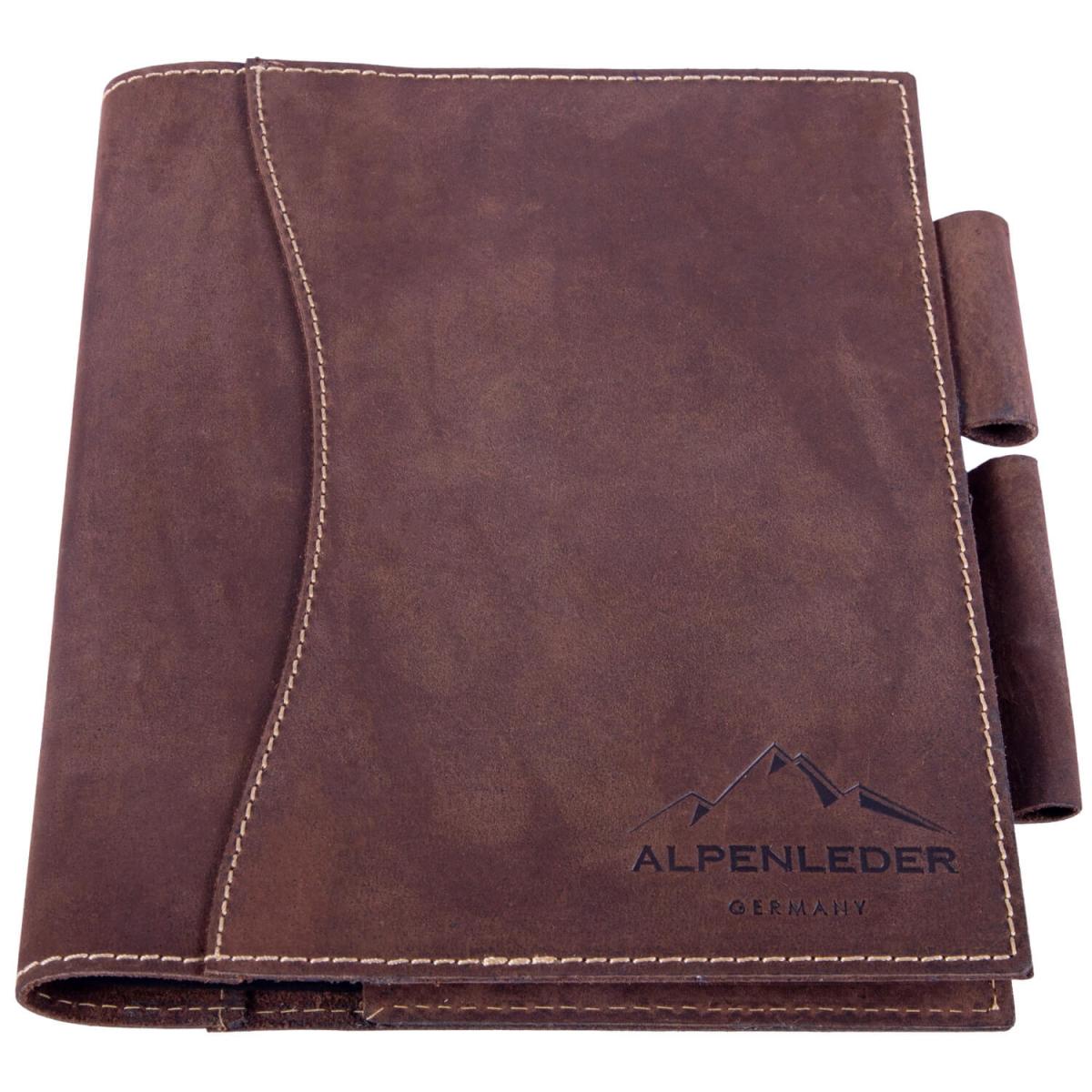 ALPENLEDER | Notizbuch DIN A5 SCHILLER (old havana) CG6056-oh