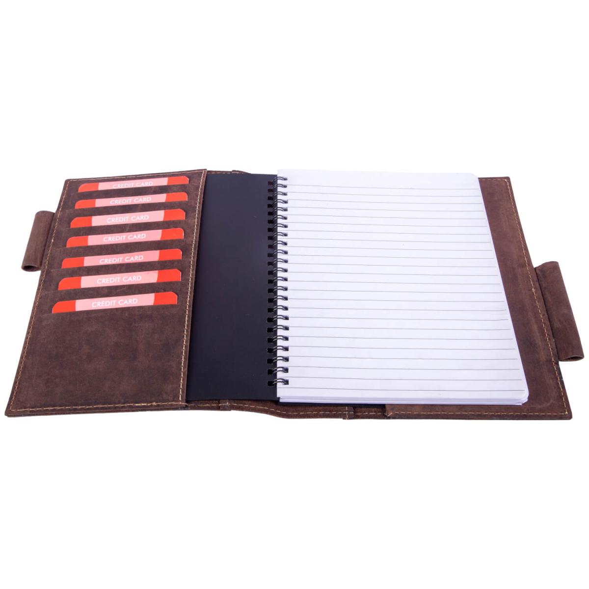 ALPENLEDER | Notizbuch DIN A5 SCHILLER (old havana) CG6056-oh